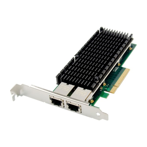 PCIe x8 2-port RJ45 10GBASE-T Ethernet Network Card with Intel X540 Chip