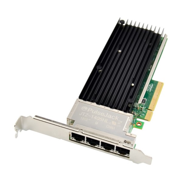 PCIe x8 4-port RJ45 10GBASE-T Ethernet Network Card with Intel XL710 Chip