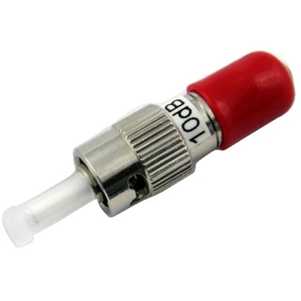 ST Fiber Optic Attenuator, Fixed Value, Male to Female Plug-in Type