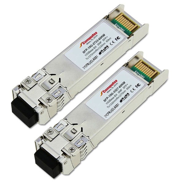 SFP-10G-BIDI-PAIR-60KM - Pair - 10GBase-BX SFP+ Transceivers (SMF, 60KM, Simplex LC, DOM)