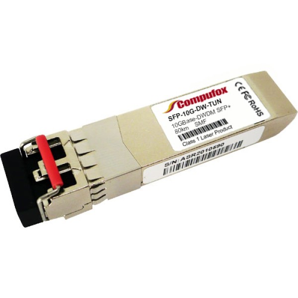 SFP-10G-DWDM-TUN - 10GBase-DWDM C-band Tunable SFP+ 50GHz Transceiver (SMF, 80km, LC, DOM)