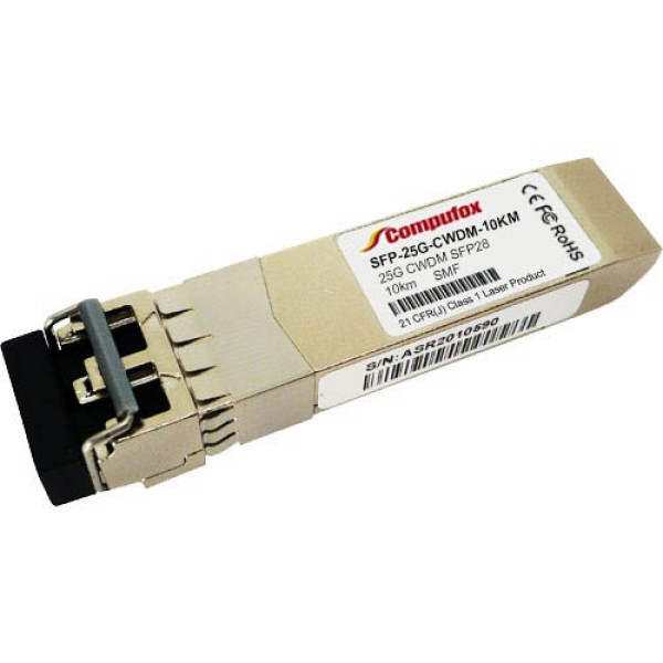 SFP-25G-CWDM-10KM - 25G CWDM SFP28 Transceiver (SMF, 10km, LC, DOM) from 1270nm-1370nm