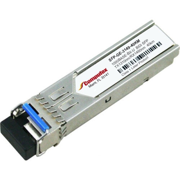 SFP-GE-3149-40KM - 1000Base-BX-U SFP Transceiver (SMF, Tx1310nm/Rx1490nm, 40km, LC, DOM)