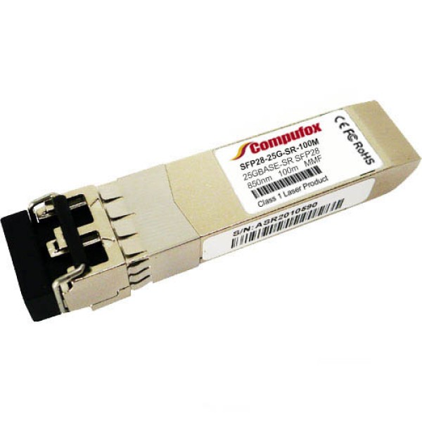 SFP28-25G-SR-100M - 25GBase-SR SFP28 Transceiver (MMF, 850nm, 100m, LC, DOM)