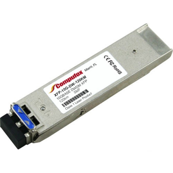 XFP-10G-DWDM-120KM - 10GBase-DWDM XFP Transceiver (SMF, C17-C61, 120km, LC, DOM)