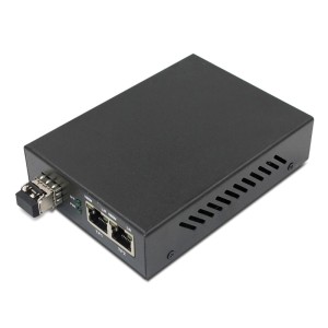 1-port FE SFP & 2-port 10/100Base-T RJ45, Fast Ethernet Switch / SFP Media Converter 1-port FE SFP & ...