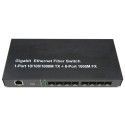 8-port GE SFP & 1-port 10/100/1000Base-T RJ45, Gigabit Ethernet Switch / SFP Media Converter